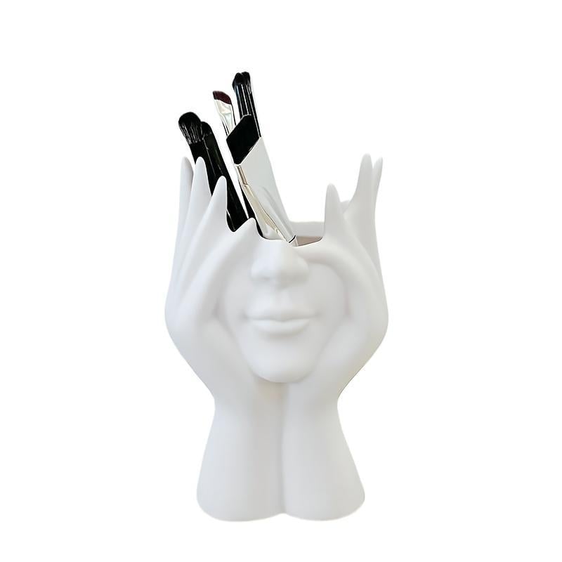 Creative hand-shaped makeup brush holder flower stand🎁