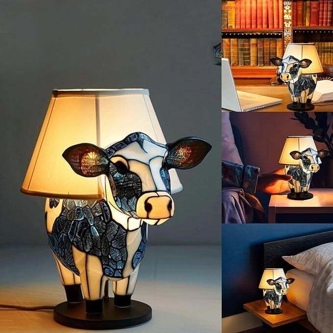 50% OFF - ANIMAL COW TABLE LAMP
