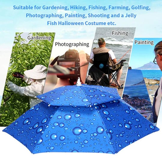 (Promotion - 50% OFF) Outdoor Double Layer Umbrella Hat