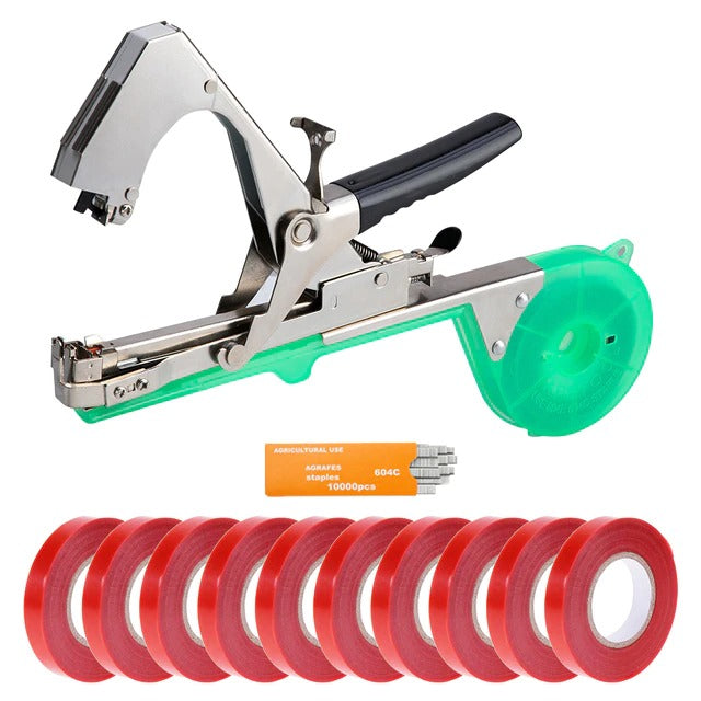 Garden plant tying machine