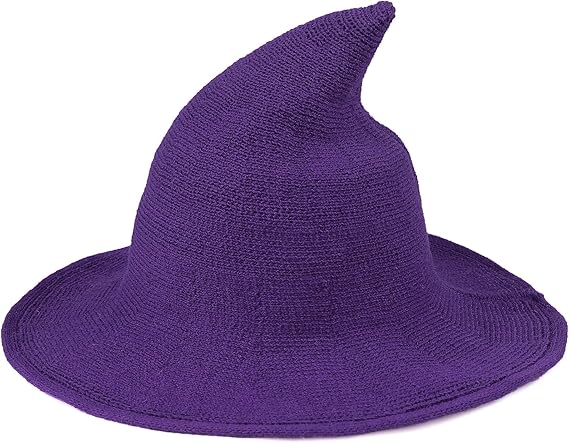 🔥👻Women Gothic Knitting Black Wizard Hat