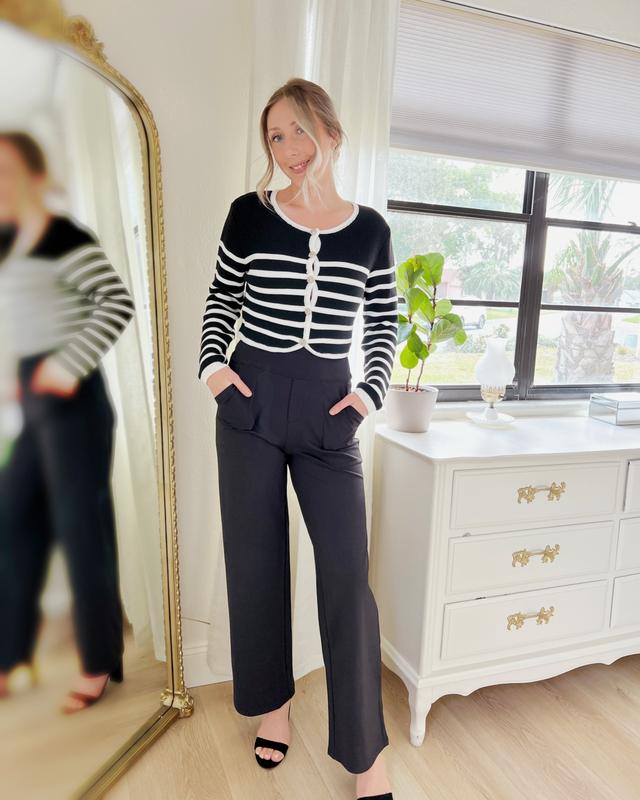 Loose High-Waist Business Casual Pants Yoga Pants
