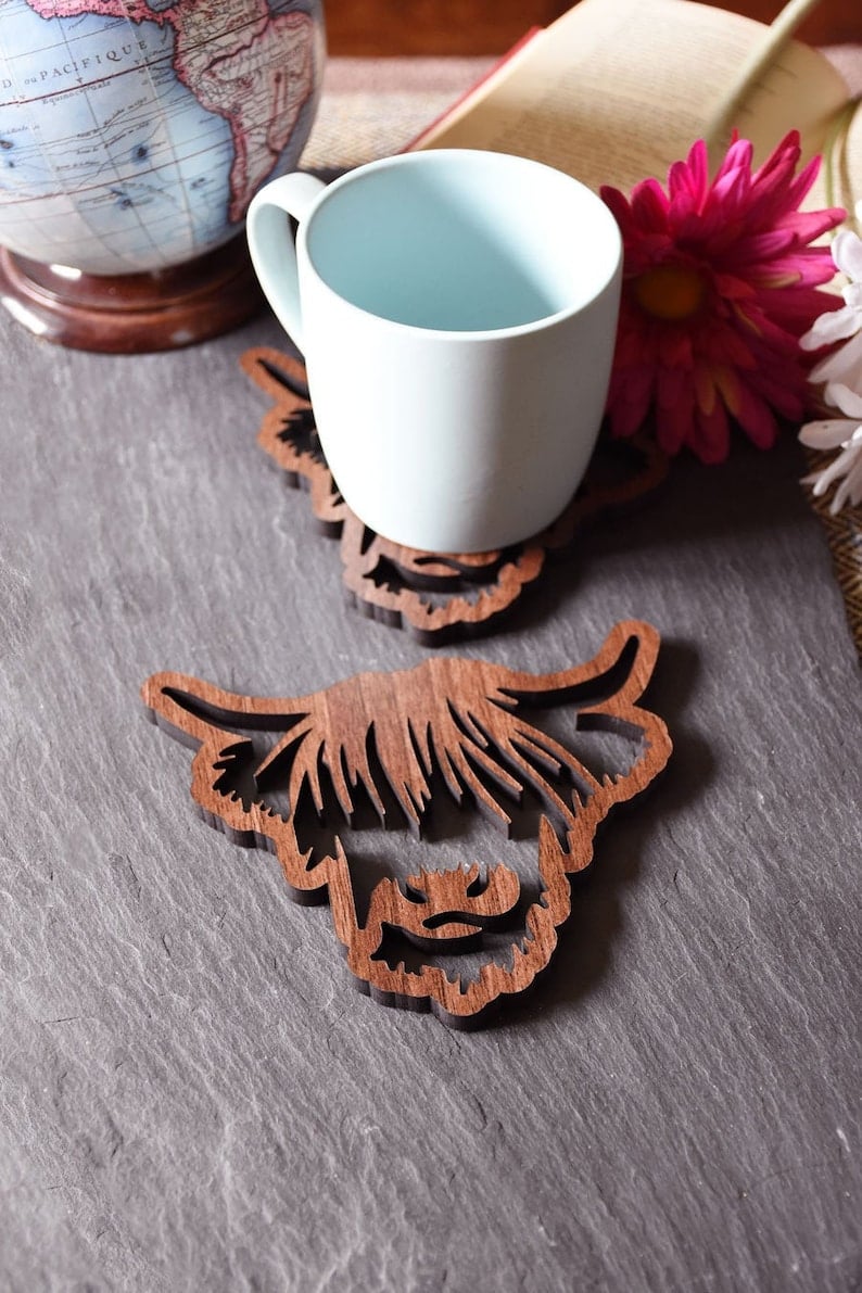 🐂Highland Cow Coaster