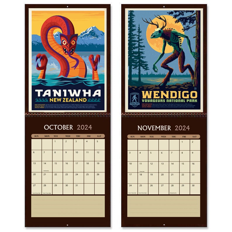 2024 Legends of the National Parks Wall Calendar