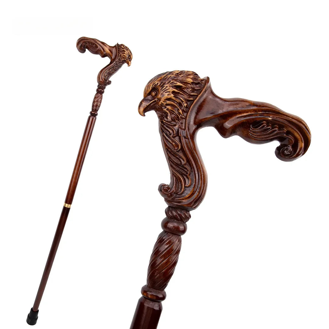 Designer Art Wooden Cane badass Walking Stick Horse with Saddle, Fancy decorative canes for ladies and men