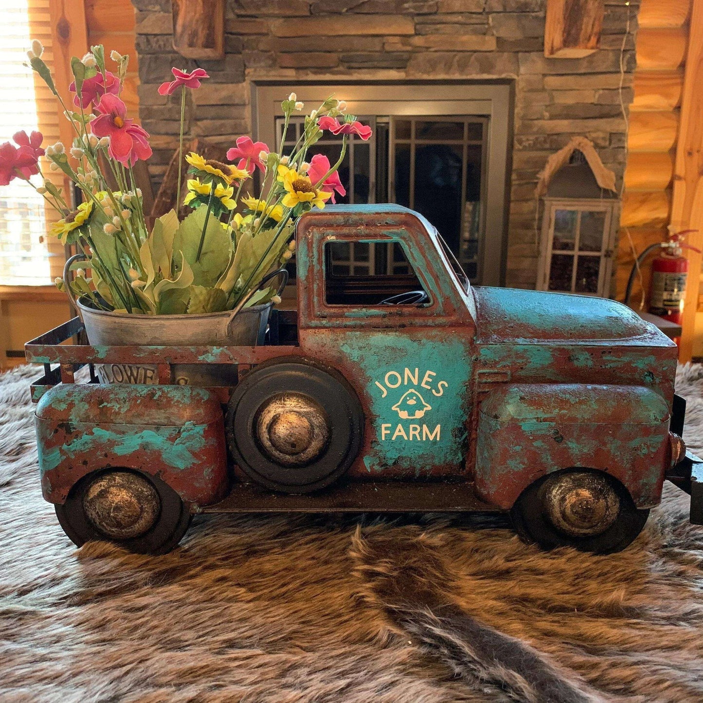 Large Rustic Farmhouse Truck Decor