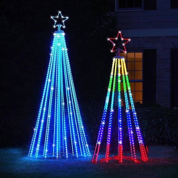 🌈Early Christmas Discounts🎄Multi-color LED animated outdoor Christmas tree