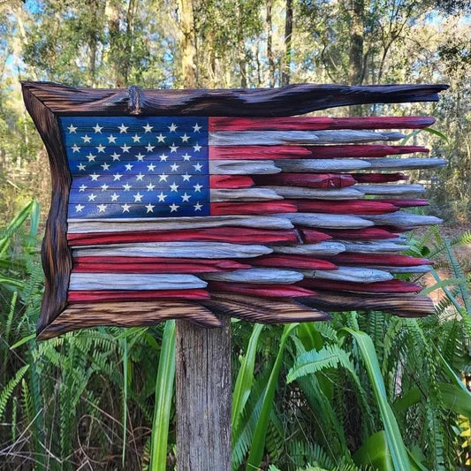 Wooden American Flag🔥BUY 2 FREE SHIPPING🔥