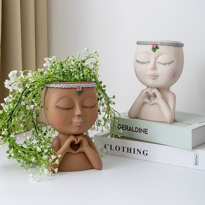 🔥Last Day Promotion -49% OFF🔥Cute Lady Face Plant Pot