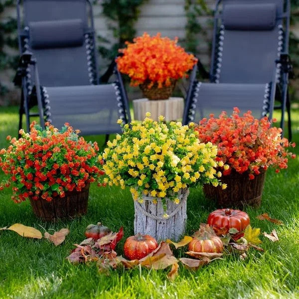 💖Outdoor Artificial Flowers💐1 Bundle(Includes 30 flowers)