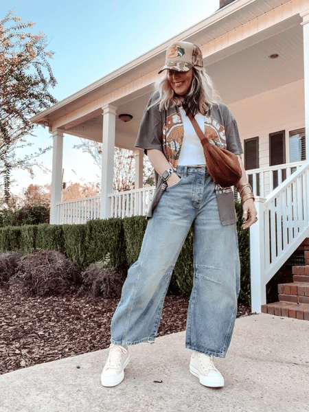 Mid-Rise Barrel Jeans (BUY 2 Free Shipping)