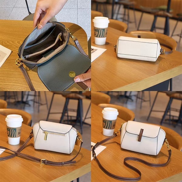 Light luxury soft leather trendy and versatile crossbody bag