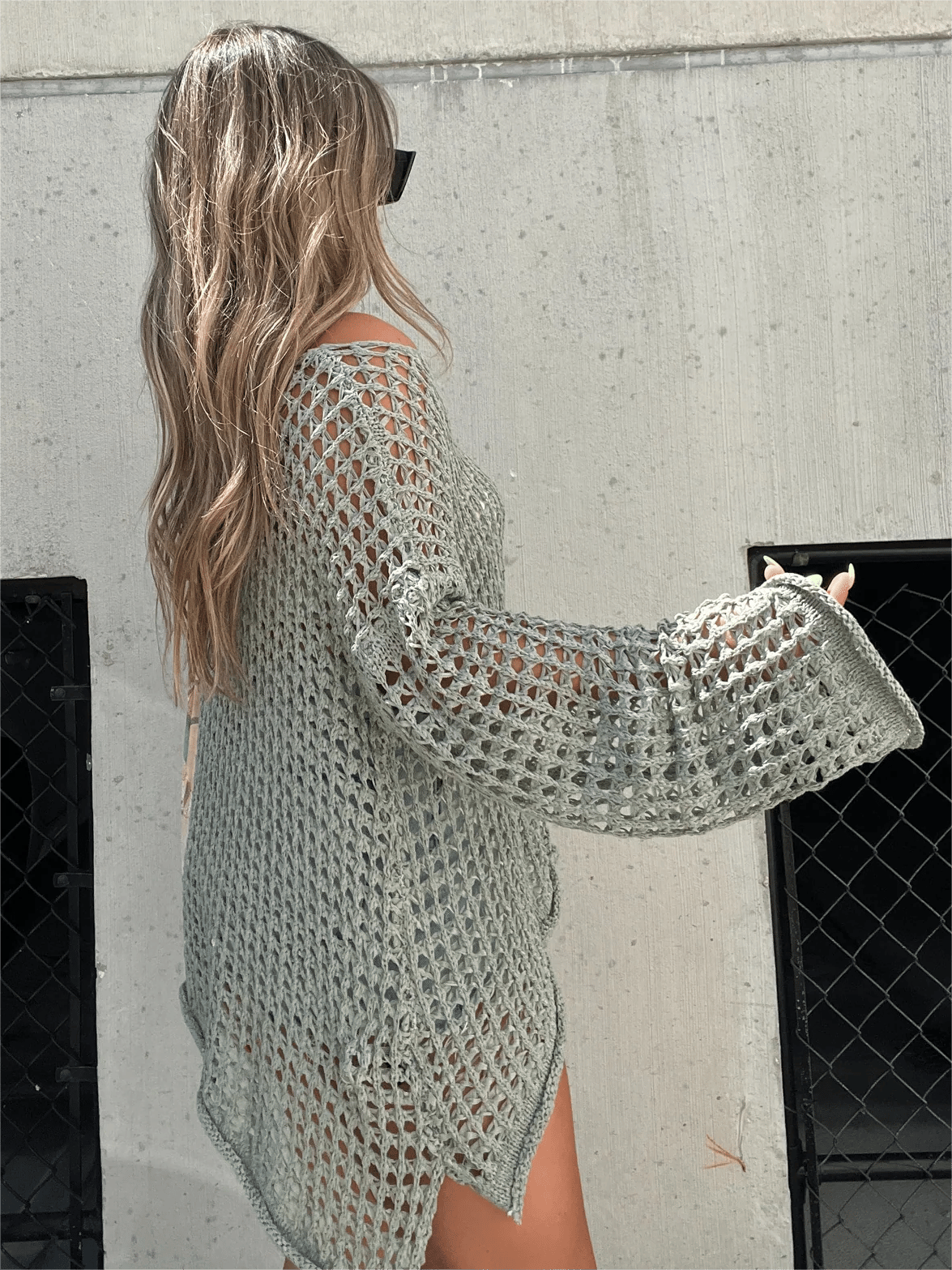 WOMEN'S CROCHET HOLLOW OUT COVER UP