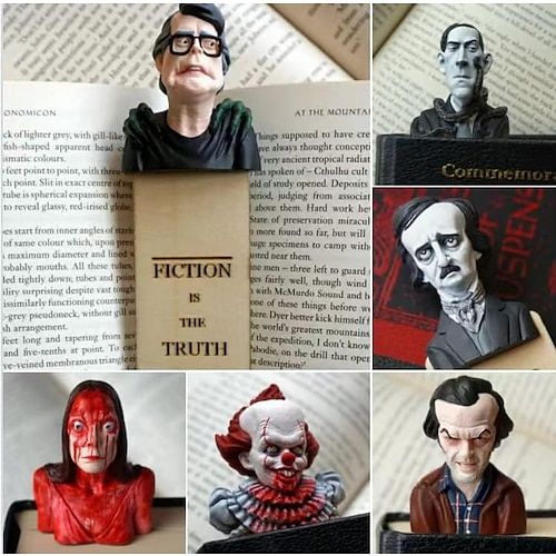 🎁Limited time 50% discount-3D human head horror bookmark