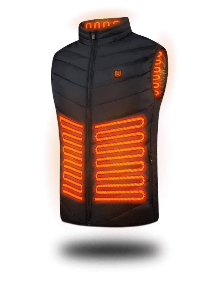 2024 Updated Version Two-touch LED Controller Heated Vest For Men & Women With Battery Pack(with batteries)