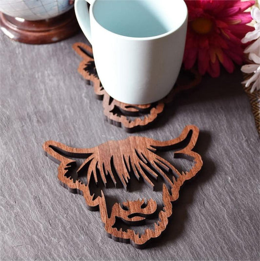 🐂Highland Cow Coaster