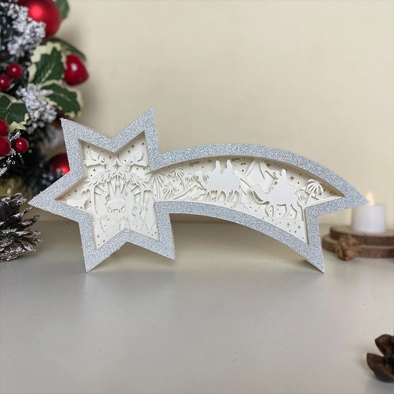 LED Wooden Christmas Star Light