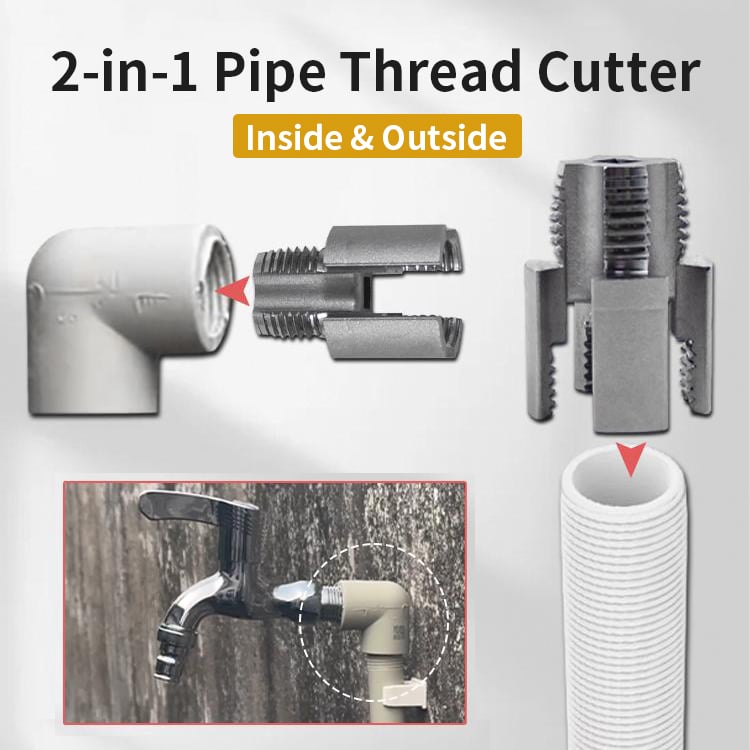 🔩💕Limited time offer - Integrated Internal & External Pipe Threading Tool
