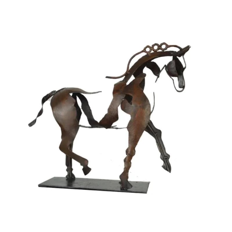 Handmade Adonis Metal Horse Sculpture