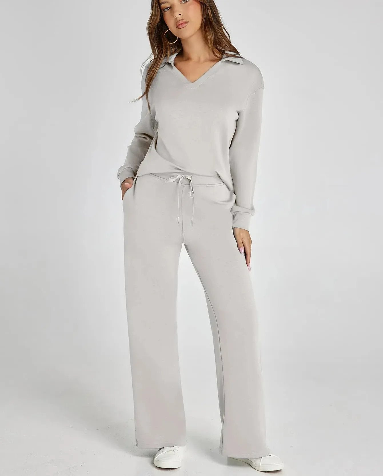 Women's 2 Piece Sets Outfits Casual Long Sleeve Sweatsuits Sets (🔥Same as in the video)