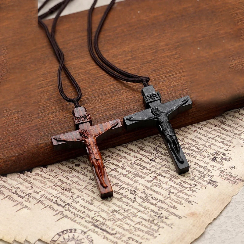 😍💥Special offer - Jesus Cross Wooden Necklace