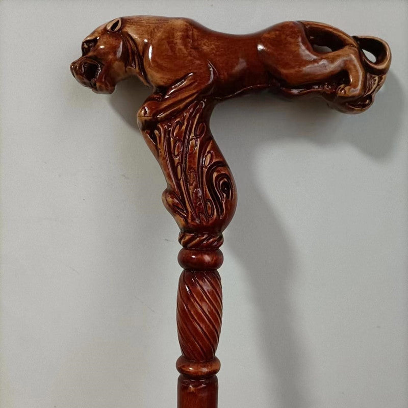 Designer Art Wooden Cane badass Walking Stick Horse with Saddle, Fancy decorative canes for ladies and men