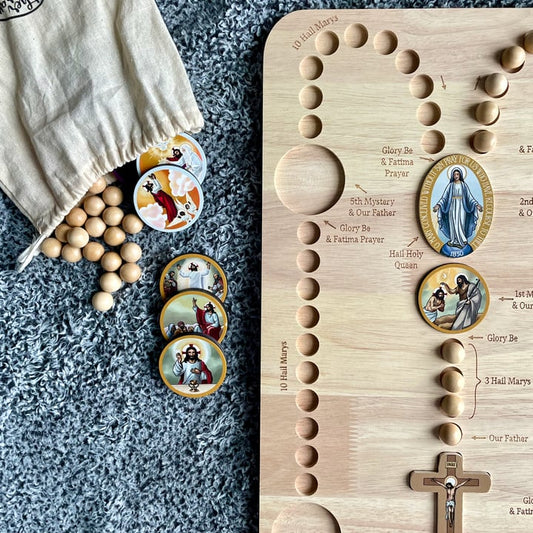 🎉The Best Gift For Children😍🔥Wooden Rosary Board