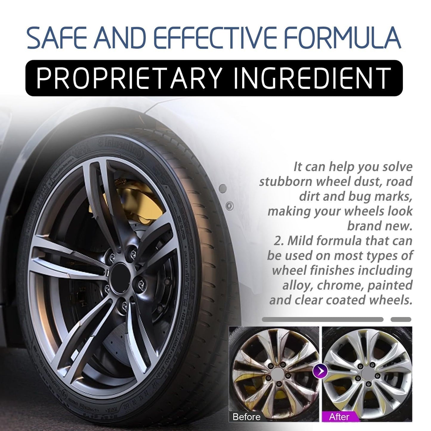 🔥Heavy Duty Wheel Rust And Water Spot Cleaner