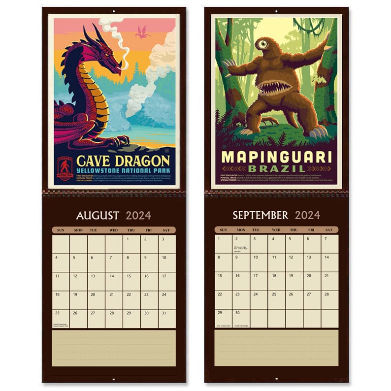 2024 Legends of the National Parks Wall Calendar