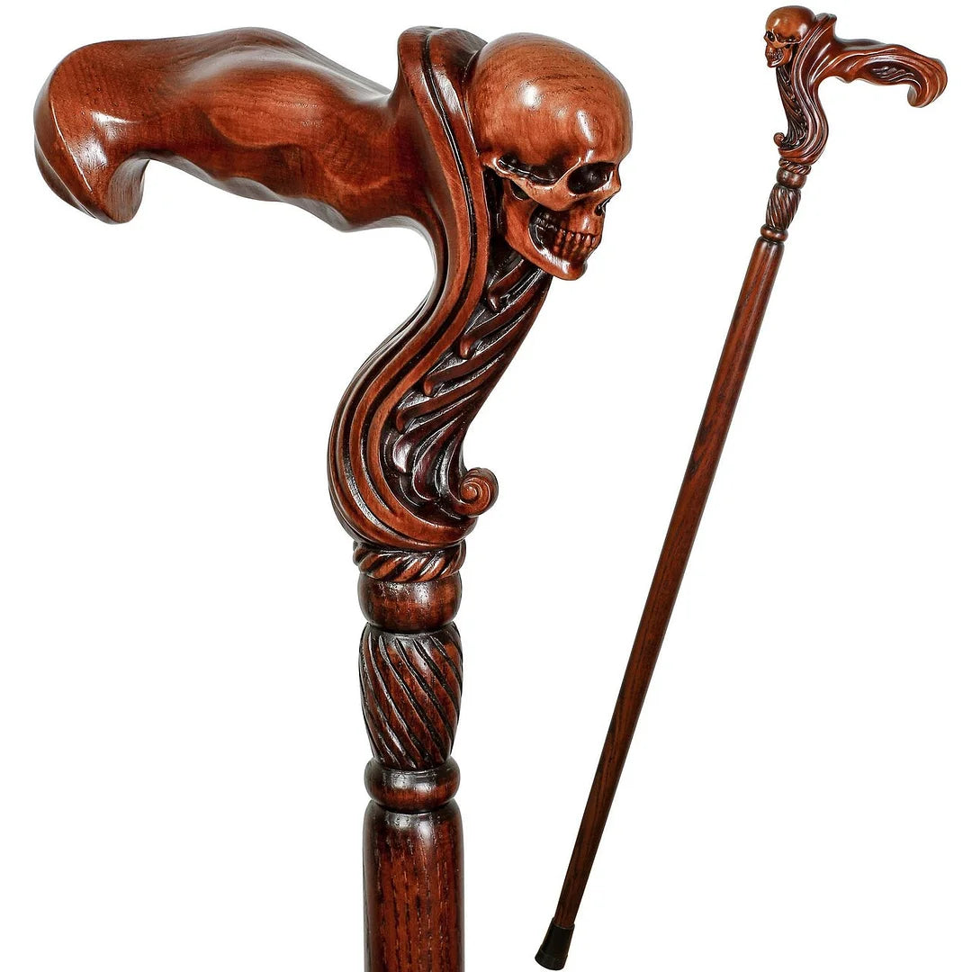 Designer Art Wooden Cane badass Walking Stick Horse with Saddle, Fancy decorative canes for ladies and men