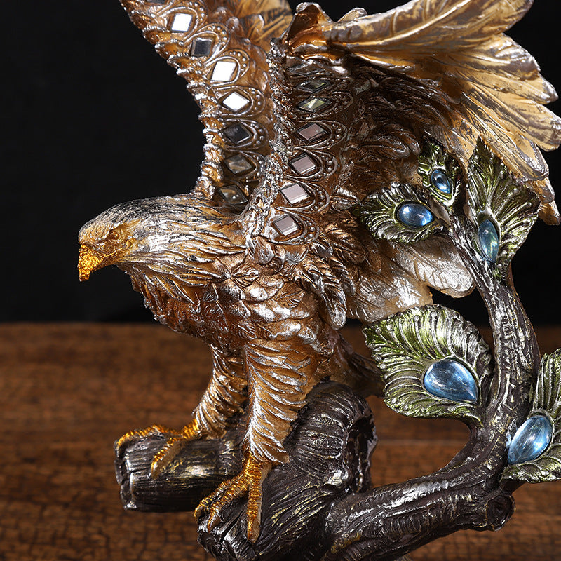 Great Exhibition Resin Eagle Ornament, Office Home Decoration Ornament