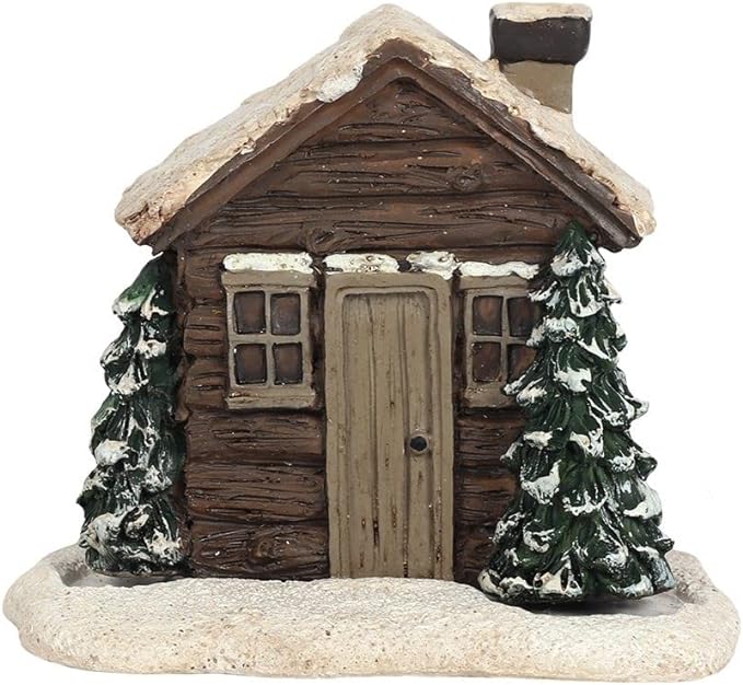 🏠Log Cabin Incense Burner with Smoking Chimney🎄Perfect Christmas Gift