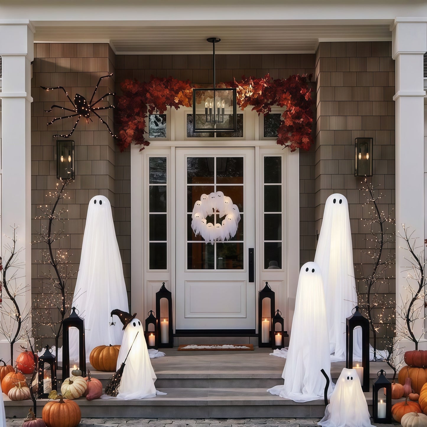 🏆Flash Sale⚡50K+ SOLD! Almost Gone💥Lit Ghosts Wreath