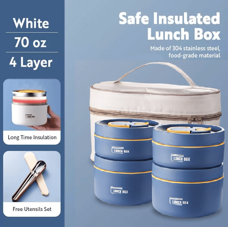 (Promotion 49% OFF) Portable Insulated Lunch Container Set - BUY 2 FREE SHIPPING