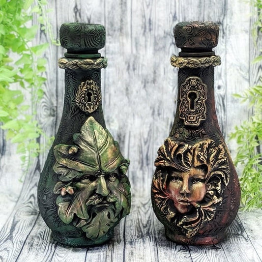 🦋Handmade Witchcraft Sculpture Potion Bottle