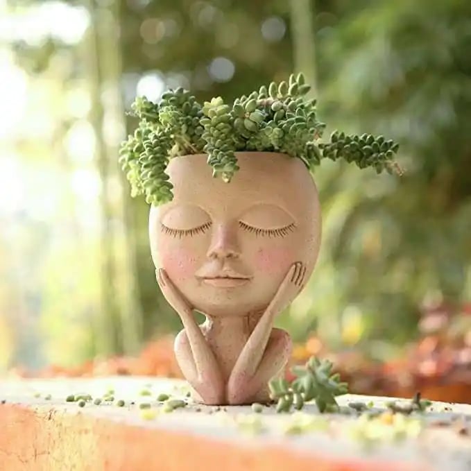 🔥Last Day Promotion -49% OFF🔥Cute Lady Face Plant Pot