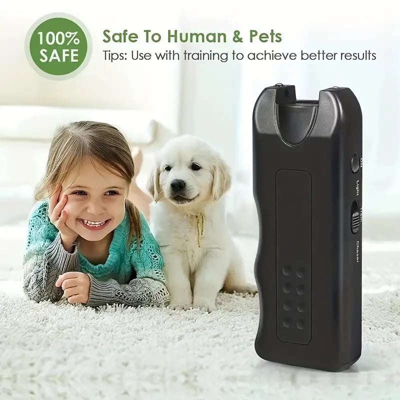 🔥Handheld Bark Control Luminous Ultrasonic Dog Repeller