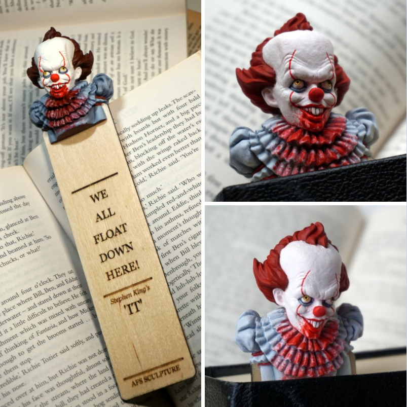 🎁Limited time 50% discount-3D human head horror bookmark