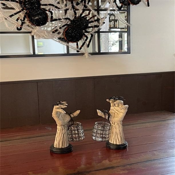 A Pair of Halloween Ghost Hand Lantern