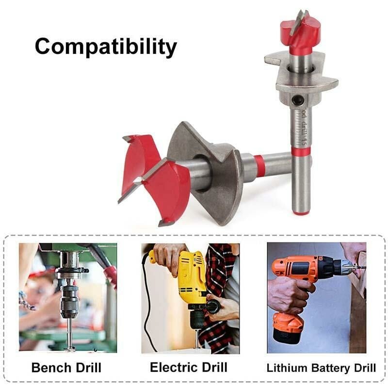 🔥Positioning Woodworking Drill Bit Set