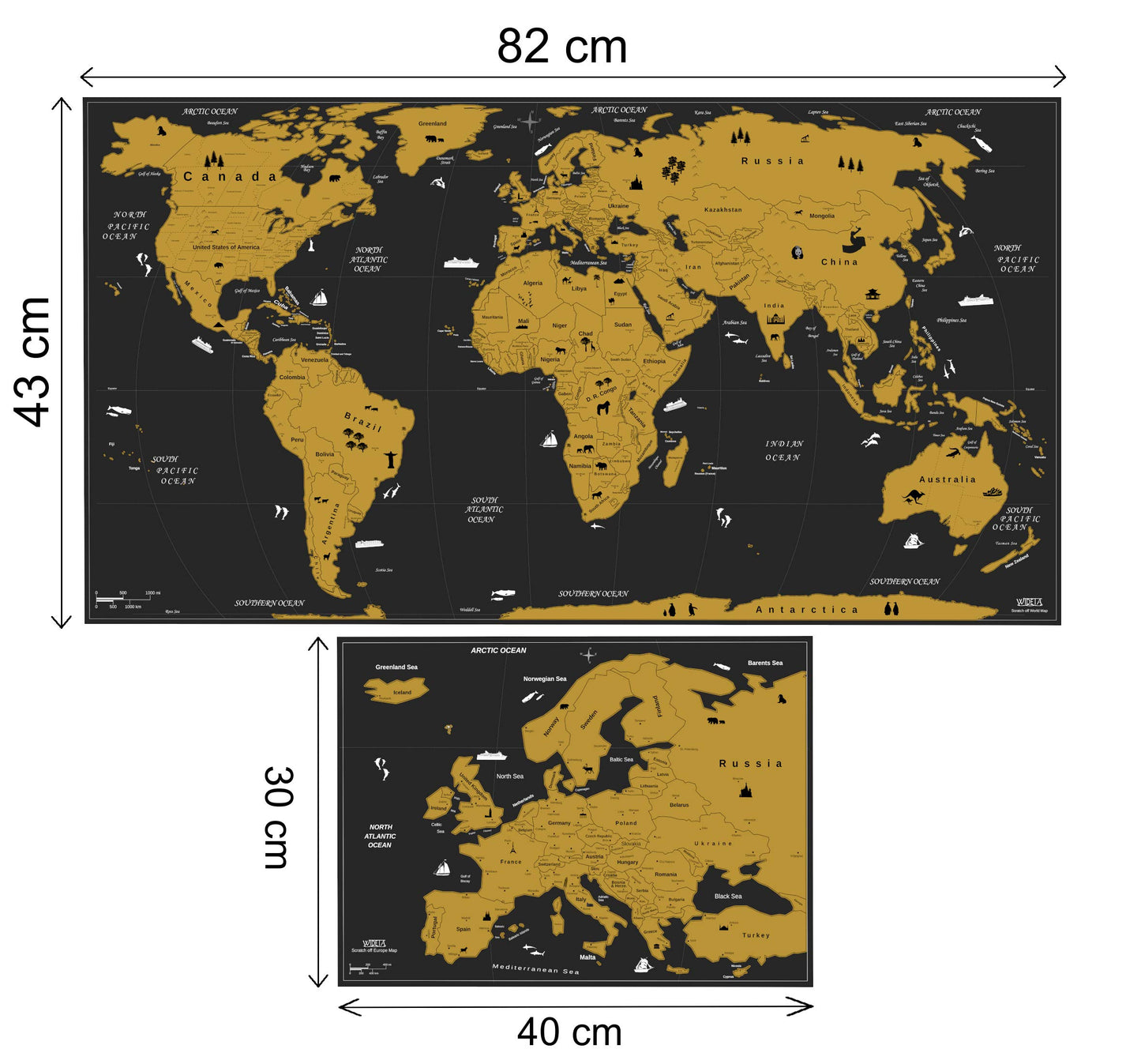 Scratch Map of the World