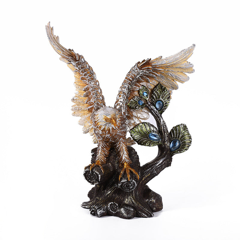 Great Exhibition Resin Eagle Ornament, Office Home Decoration Ornament