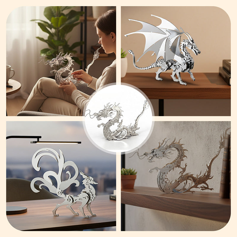 3D Stainless Steel Mythical Creature Puzzle Kit