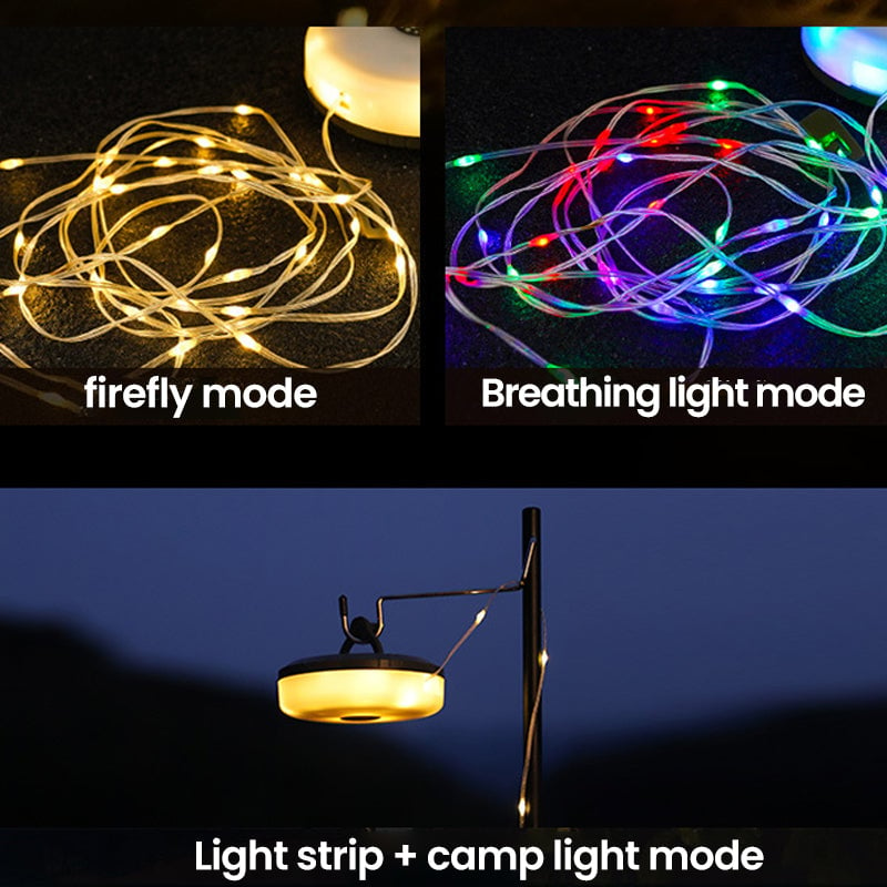 Camping Outdoor Waterproof Portable Stowable String Light