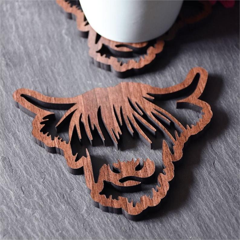 🐂Highland Cow Coaster