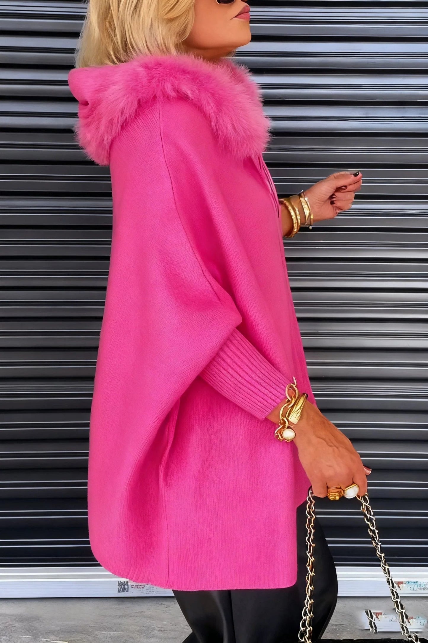 🧥Women Fur Collar Solid Color Casual Jacket