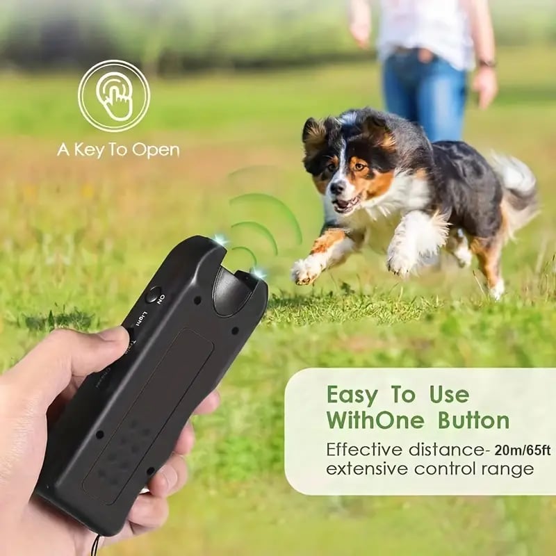 🔥Handheld Bark Control Luminous Ultrasonic Dog Repeller