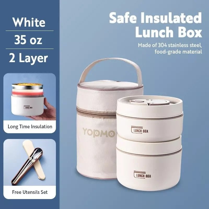 (Promotion 49% OFF) Portable Insulated Lunch Container Set - BUY 2 FREE SHIPPING