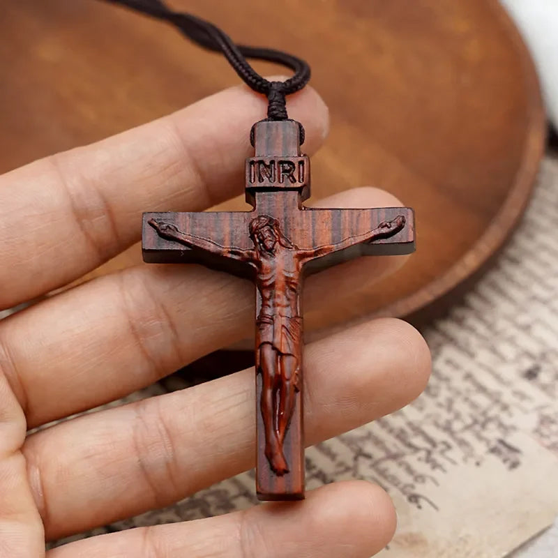 😍💥Special offer - Jesus Cross Wooden Necklace