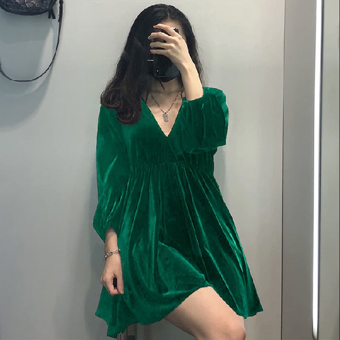 Velvet Mini Dress